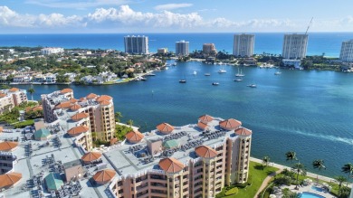 Indulge in the epitome of waterfront luxury living in this on Boca Raton Resort and Club in Florida - for sale on GolfHomes.com, golf home, golf lot