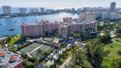Indulge in the epitome of waterfront luxury living in this on Boca Raton Resort and Club in Florida - for sale on GolfHomes.com, golf home, golf lot