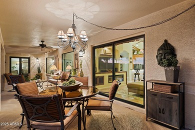 SPECTACULAR VIEWS! Immaculate Topaz model w/sparkling oasis pool on Tuscany Falls At Pebble Creek in Arizona - for sale on GolfHomes.com, golf home, golf lot