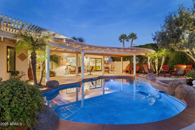 SPECTACULAR VIEWS! Immaculate Topaz model w/sparkling oasis pool on Tuscany Falls At Pebble Creek in Arizona - for sale on GolfHomes.com, golf home, golf lot