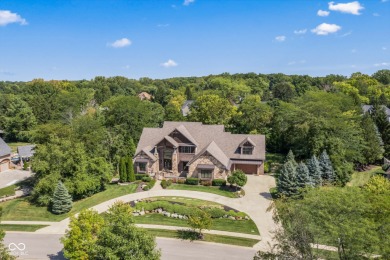 Chateau-Inspired Luxury in Prestigious Hamilton Proper! Nestled on The Hawthorns Golf and Country Club in Indiana - for sale on GolfHomes.com, golf home, golf lot