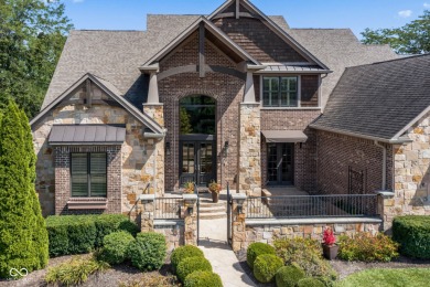 Chateau-Inspired Luxury in Prestigious Hamilton Proper! Nestled on The Hawthorns Golf and Country Club in Indiana - for sale on GolfHomes.com, golf home, golf lot