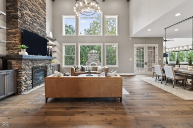 Chateau-Inspired Luxury in Prestigious Hamilton Proper! Nestled on The Hawthorns Golf and Country Club in Indiana - for sale on GolfHomes.com, golf home, golf lot