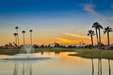 This beautiful PALMERA model w/ AMAZING LAKE and GOLF COURSE on Oakwood Golf Club  in Arizona - for sale on GolfHomes.com, golf home, golf lot