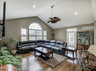 Open and airy 3 bedroom 2 1/2 bath Dunbar model patio home in on Battleground Country Club in New Jersey - for sale on GolfHomes.com, golf home, golf lot