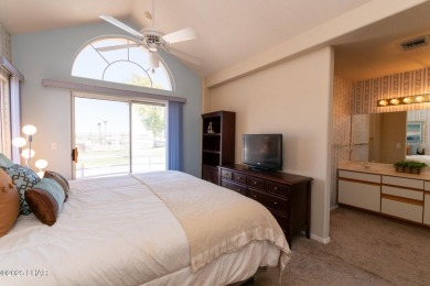 This fully furnished 2 bed, 3 bath condo is perfectly positioned on London Bridge Golf Course in Arizona - for sale on GolfHomes.com, golf home, golf lot