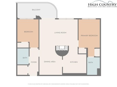 High atop Sugar Mountain, this 2-bedroom, 2-bath condo at on Sugar Mountain Golf Course in North Carolina - for sale on GolfHomes.com, golf home, golf lot