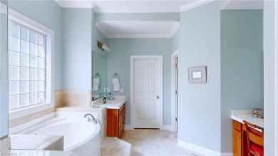 Enter the front door to view the beautiful great room w/stone on Salem Glen Country Club in North Carolina - for sale on GolfHomes.com, golf home, golf lot