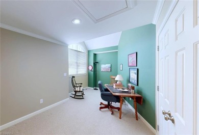 Enter the front door to view the beautiful great room w/stone on Salem Glen Country Club in North Carolina - for sale on GolfHomes.com, golf home, golf lot