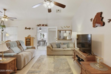 Charming 2BR, 2BA home in the very active adult community of Sun on Sun Lakes Country Club in Arizona - for sale on GolfHomes.com, golf home, golf lot