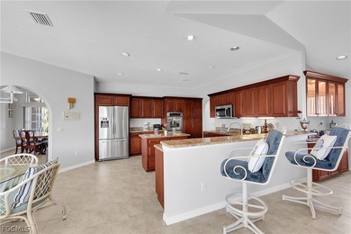 Beautifully remodeled pool home with stunning lake and golf on Burnt Store Golf Club in Florida - for sale on GolfHomes.com, golf home, golf lot