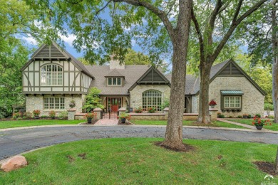 Welcome to this remarkable Tudor-style home situated on just on Alvamar Country Club in Kansas - for sale on GolfHomes.com, golf home, golf lot
