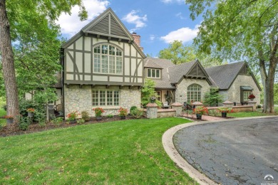 Welcome to this remarkable Tudor-style home situated on just on Alvamar Country Club in Kansas - for sale on GolfHomes.com, golf home, golf lot