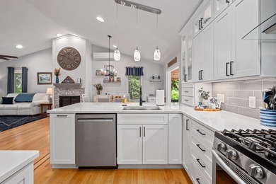 Nestled in the sought after gated waterfront community of South on Laconia Country Club in New Hampshire - for sale on GolfHomes.com, golf home, golf lot