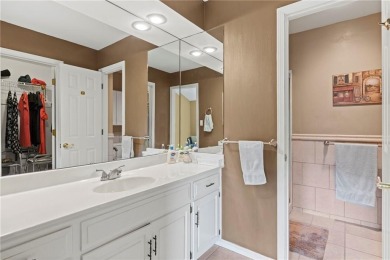 Welcome to this inviting ranch-style, single-level townhome with on Leawood South Country Club in Kansas - for sale on GolfHomes.com, golf home, golf lot