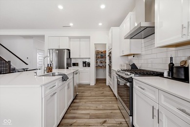 Built in 2024 and offering ~3,500 square feet of living space on Chatham Hills Golf Course in Indiana - for sale on GolfHomes.com, golf home, golf lot