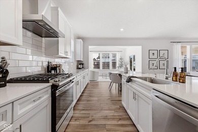 Built in 2024 and offering ~3,500 square feet of living space on Chatham Hills Golf Course in Indiana - for sale on GolfHomes.com, golf home, golf lot