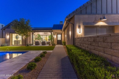 Modern farmhouse charm meets functional luxury in this on Sanctuary Golf Course At WestWorld in Arizona - for sale on GolfHomes.com, golf home, golf lot