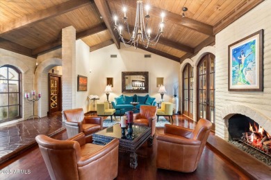 Santa Barbarian mission-style masonry home built with character on Camelback Golf Club in Arizona - for sale on GolfHomes.com, golf home, golf lot