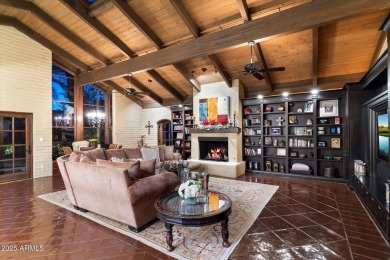 Santa Barbarian mission-style masonry home built with character on Camelback Golf Club in Arizona - for sale on GolfHomes.com, golf home, golf lot