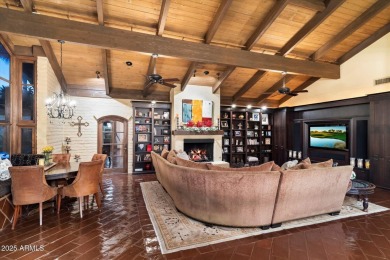 Santa Barbarian mission-style masonry home built with character on Camelback Golf Club in Arizona - for sale on GolfHomes.com, golf home, golf lot