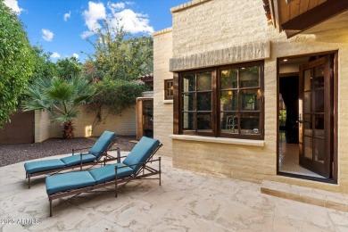 Santa Barbarian mission-style masonry home built with character on Camelback Golf Club in Arizona - for sale on GolfHomes.com, golf home, golf lot