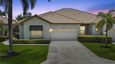 This 2-bedroom plus den villa offers sweeping golf course views on Estero Country Club in Florida - for sale on GolfHomes.com, golf home, golf lot