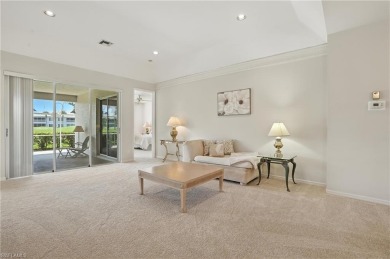This 2-bedroom plus den villa offers sweeping golf course views on Estero Country Club in Florida - for sale on GolfHomes.com, golf home, golf lot