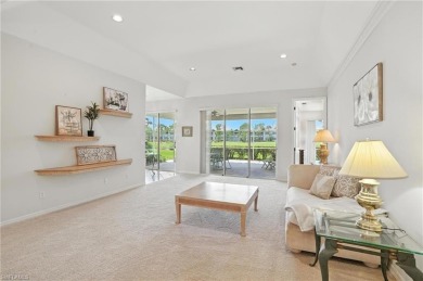 This 2-bedroom plus den villa offers sweeping golf course views on Estero Country Club in Florida - for sale on GolfHomes.com, golf home, golf lot