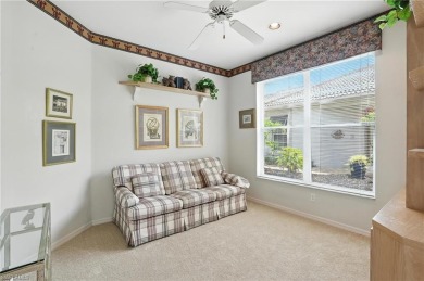 This 2-bedroom plus den villa offers sweeping golf course views on Estero Country Club in Florida - for sale on GolfHomes.com, golf home, golf lot