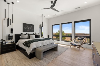 Entering through the striking metal-glass front door into a on The Ledges Golf Club in Utah - for sale on GolfHomes.com, golf home, golf lot