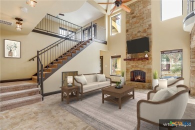 This luxurious Mediterranean-style home boasts of views of Lake on Highland Lakes Golf Course in Texas - for sale on GolfHomes.com, golf home, golf lot