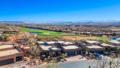 This is definitely a WOW home with STUNNING VIEWS of two on Entrada at Snow Canyon in Utah - for sale on GolfHomes.com, golf home, golf lot