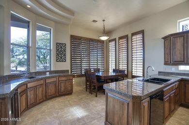 Hacienda-style living at its best! This stunning Legend Trail on Legend Trail Golf Club in Arizona - for sale on GolfHomes.com, golf home, golf lot