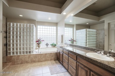 Hacienda-style living at its best! This stunning Legend Trail on Legend Trail Golf Club in Arizona - for sale on GolfHomes.com, golf home, golf lot