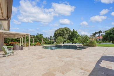 NEARLY ONE ACRE LOT! Breathtaking lakefront beauty is showcased on Frenchmans Creek Country Club in Florida - for sale on GolfHomes.com, golf home, golf lot