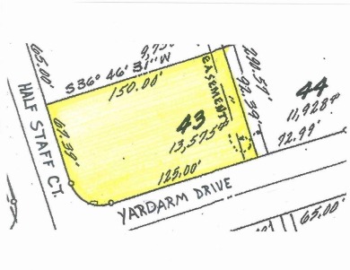 9/43 Oversized, cleared corner lot (13,575 sq. ft.) located in on Captains Cove Golf and Yacht Club in Virginia - for sale on GolfHomes.com, golf home, golf lot
