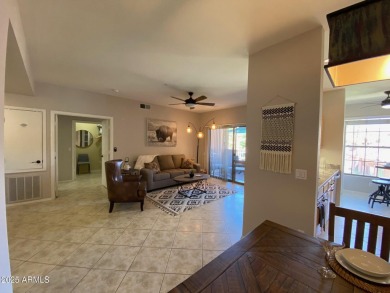 Beautifully FURNISHED ''MIRADA'' model (923 sf).  One bedroom on Sun City Grand Golf Couse and Club in Arizona - for sale on GolfHomes.com, golf home, golf lot