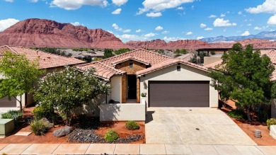 This immaculate single-level home is nestled in the highly on Entrada at Snow Canyon in Utah - for sale on GolfHomes.com, golf home, golf lot