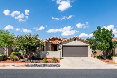 This immaculate single-level home is nestled in the highly on Entrada at Snow Canyon in Utah - for sale on GolfHomes.com, golf home, golf lot