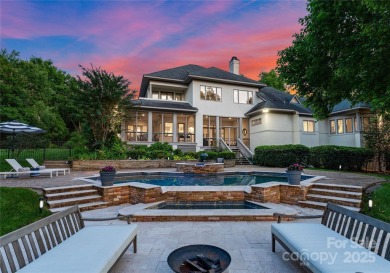 Escape to this sleek 5 bed, 4.5 bath two story contemporary home on Carmel Country Club in North Carolina - for sale on GolfHomes.com, golf home, golf lot