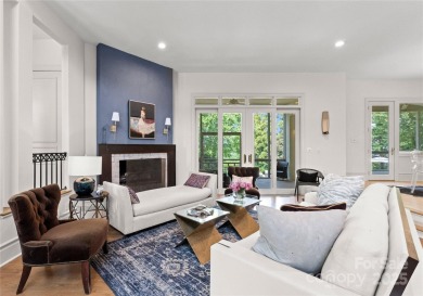 Escape to this sleek 5 bed, 4.5 bath two story contemporary home on Carmel Country Club in North Carolina - for sale on GolfHomes.com, golf home, golf lot