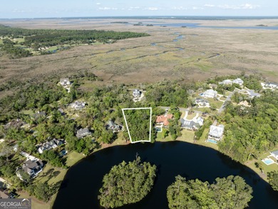 This remarkable lakefront lot spans just under one acre (0.90) on The King and Prince Golf Course, Home of the Hampton Club in Georgia - for sale on GolfHomes.com, golf home, golf lot