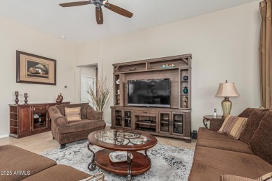 Immaculate 2-Bedroom + Den, 2.5-Bath Home with Open Floor Plan & on Tuscany Falls At Pebble Creek in Arizona - for sale on GolfHomes.com, golf home, golf lot