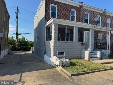 This charming end-of-row townhouse, built in 1924, seamlessly on Clifton Park Golf Course in Maryland - for sale on GolfHomes.com, golf home, golf lot