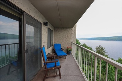 Enjoy the sunrises on the spacious balcony with million dollar on Bristol Harbour Golf Club in New York - for sale on GolfHomes.com, golf home, golf lot
