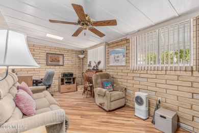 This 2 bedroom/2bath mobile home is immaculate and incredibly on Tucson Estates Golf Course in Arizona - for sale on GolfHomes.com, golf home, golf lot