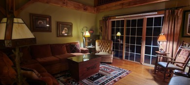 Remarkable 4 bedroom plus loft, 3 bath three-level post and beam on Mount Snow Golf Club in Vermont - for sale on GolfHomes.com, golf home, golf lot