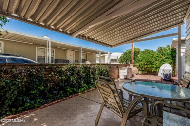 This 2 bedroom/2bath mobile home is immaculate and incredibly on Tucson Estates Golf Course in Arizona - for sale on GolfHomes.com, golf home, golf lot