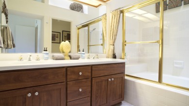 Nestled in the highly sought-after gated community of Palm on Palm Desert Resort Country Club in California - for sale on GolfHomes.com, golf home, golf lot